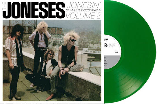 THE JONESES "Jonesin' Discography Vol #2" LP (PP) Green Vinyl